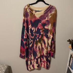 Tie Dye Sweater Dress